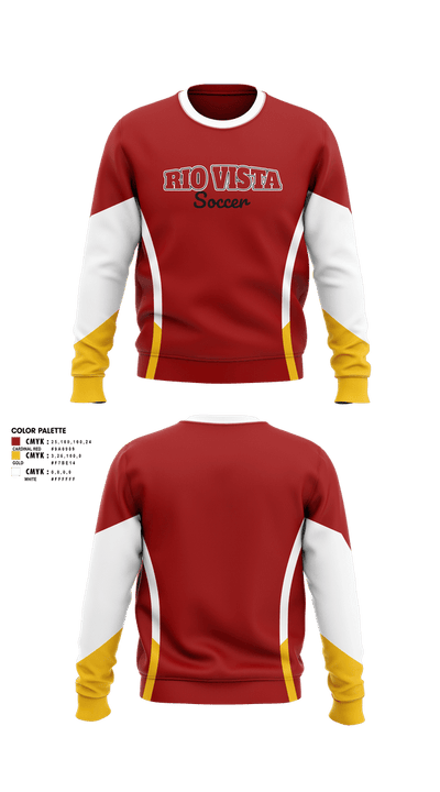 Rio Vista Rams 73622593 Crew Neck Sweatshirt - 1