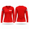 EMS 63076019 Women's Long Sleeve V-neck Shirt - 1