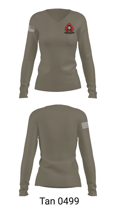 2nd Recon Battalion 77631825 Women's Long Sleeve V-neck Shirt - 77