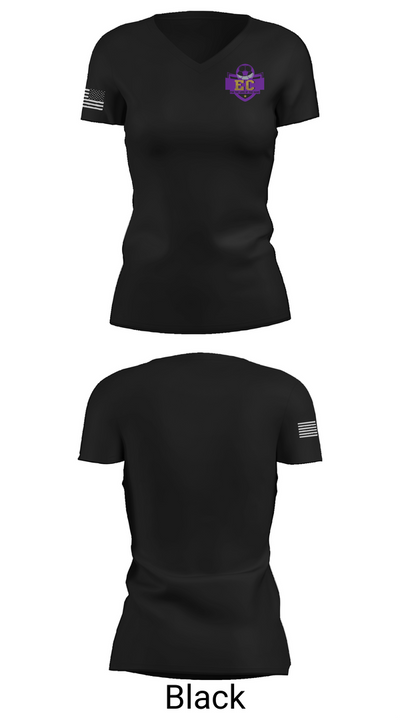 EC Soccer 42640852 Women's Short Sleeve V-neck Shirt - 38