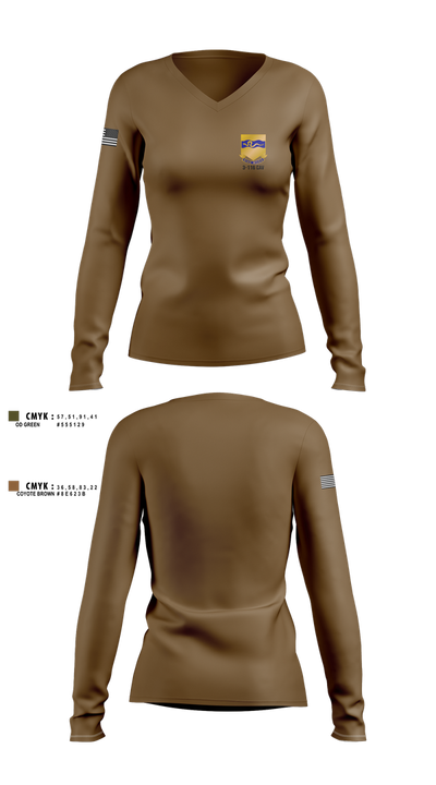 3-116 CAV 96985867 Women's Long Sleeve V-neck Shirt - 6