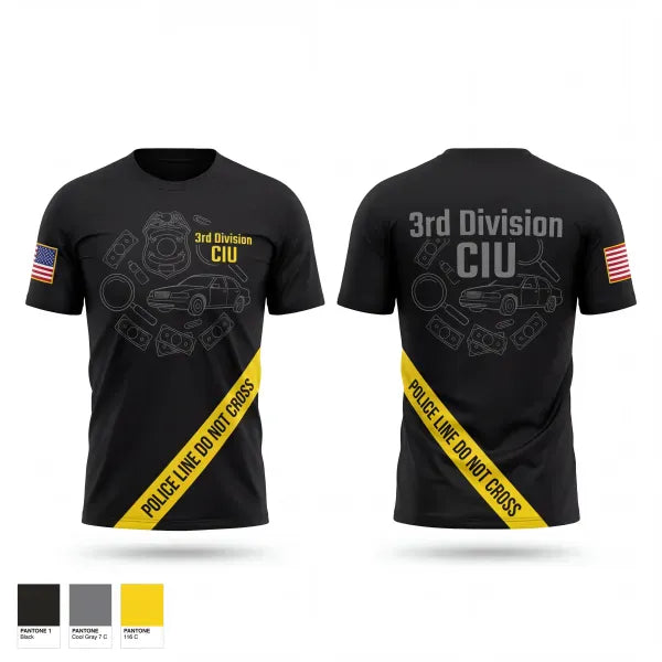 Short Sleeve Performance Shirt, 3rd Division CIU, Police, Teamtime, Team time, sublimation, custom sports apparel, team uniforms, spirit wear, spiritwear, sports uniforms, custom shirts, team store, custom team store, fundraiser sports, apparel fundraiser