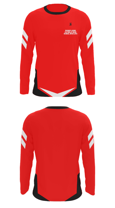 Bishop Luers Catholic High School Bowling 28626966 Long Sleeve Performance Shirt - 32