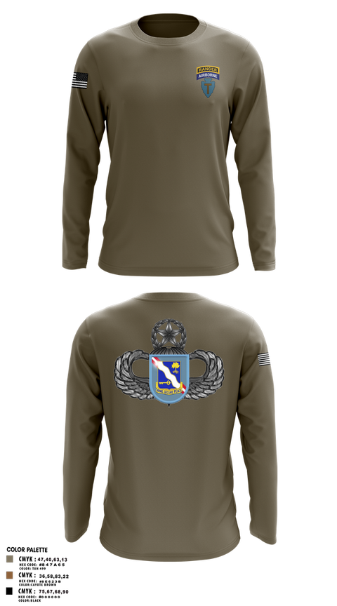 Long Sleeve Performance Shirt, 1-143rd airborne infantry regiment, , Teamtime, Team time, sublimation, custom sports apparel, team uniforms, spirit wear, spiritwear, sports uniforms, custom shirts, team store, custom team store, fundraiser sports, apparel fundraiser