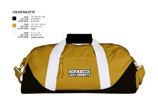 Duffle Bag, Hornbeck Lady Hornets, Softball, Teamtime, Team time, sublimation, custom sports apparel, team uniforms, spirit wear, spiritwear, sports uniforms, custom shirts, team store, custom team store, fundraiser sports, apparel fundraiser