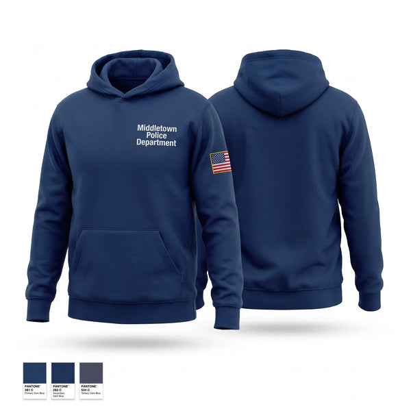 Hoodie, Middletown Police Department, Police, Teamtime, Team time, sublimation, custom sports apparel, team uniforms, spirit wear, spiritwear, sports uniforms, custom shirts, team store, custom team store, fundraiser sports, apparel fundraiser