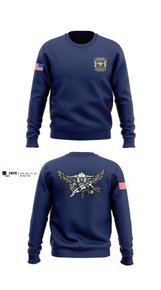 Crew Neck Sweatshirt, Lima Police Swat, Police, Teamtime, Team time, sublimation, custom sports apparel, team uniforms, spirit wear, spiritwear, sports uniforms, custom shirts, team store, custom team store, fundraiser sports, apparel fundraiser