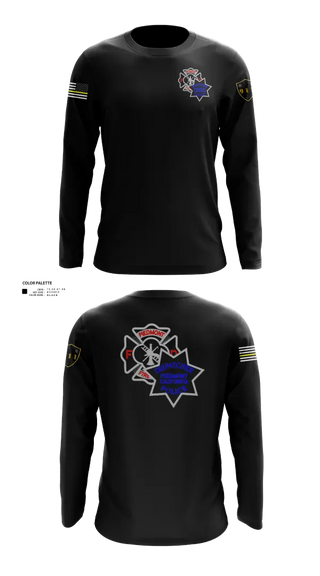 Long Sleeve Performance Shirt, Piedmont Police & Fire Comms, Police, Teamtime, Team time, sublimation, custom sports apparel, team uniforms, spirit wear, spiritwear, sports uniforms, custom shirts, team store, custom team store, fundraiser sports, apparel fundraiser