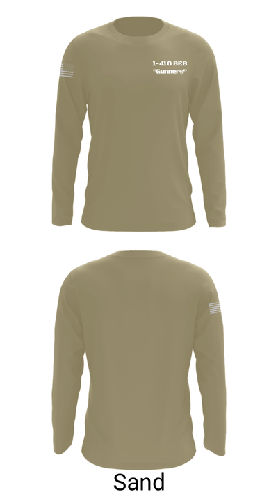 1-410 BEB "Gunners" 79076590 Long Sleeve Performance Shirt - 43