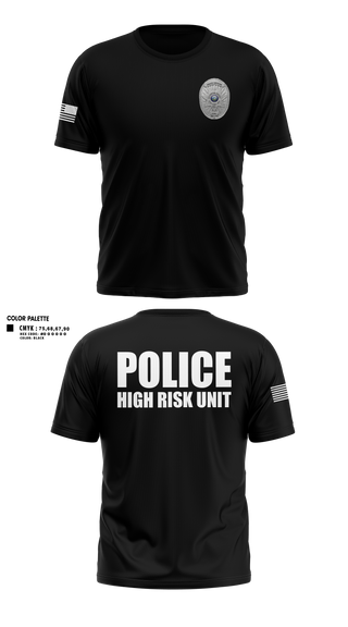 Old School Cotton Feel Shirt, Police High Risk Unit, Police, Teamtime, Team time, sublimation, custom sports apparel, team uniforms, spirit wear, spiritwear, sports uniforms, custom shirts, team store, custom team store, fundraiser sports, apparel fundraiser