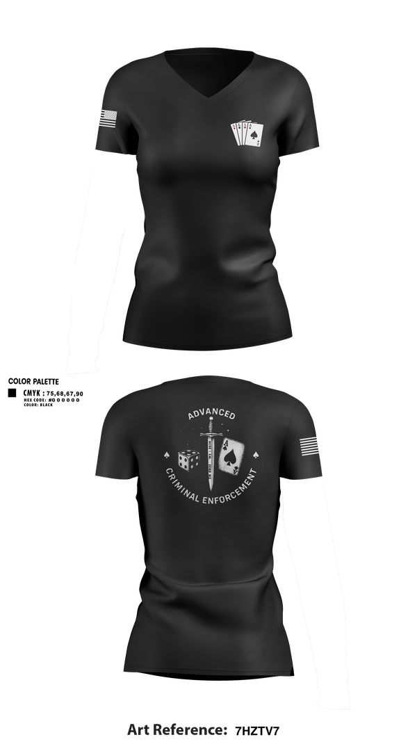 Womens Short Sleeve Vneck Shirt, ACE, Police, Teamtime, Team time, sublimation, custom sports apparel, team uniforms, spirit wear, spiritwear, sports uniforms, custom shirts, team store, custom team store, fundraiser sports, apparel fundraiser