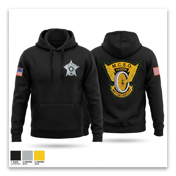 Hoodie, MCSO MOTORS, Police, Teamtime, Team time, sublimation, custom sports apparel, team uniforms, spirit wear, spiritwear, sports uniforms, custom shirts, team store, custom team store, fundraiser sports, apparel fundraiser
