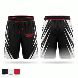 Athletic Shorts With Pockets, Maryland Warriors, Track & Field, Teamtime, Team time, sublimation, custom sports apparel, team uniforms, spirit wear, spiritwear, sports uniforms, custom shirts, team store, custom team store, fundraiser sports, apparel fundraiser