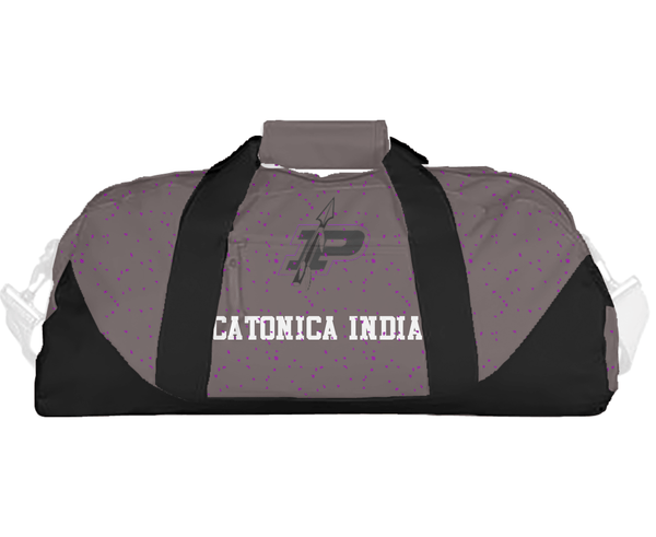 Duffle Bag, Pecatonica Indians, Men's Basketball, Teamtime, Team time, sublimation, custom sports apparel, team uniforms, spirit wear, spiritwear, sports uniforms, custom shirts, team store, custom team store, fundraiser sports, apparel fundraiser