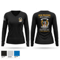 1-501st Iron Dragons NCO Corps Women's Long Sleeve V-neck Shirt - 1