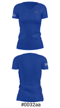 Johnson County Trojans 91294643 Women's Short Sleeve V-neck Shirt - 21
