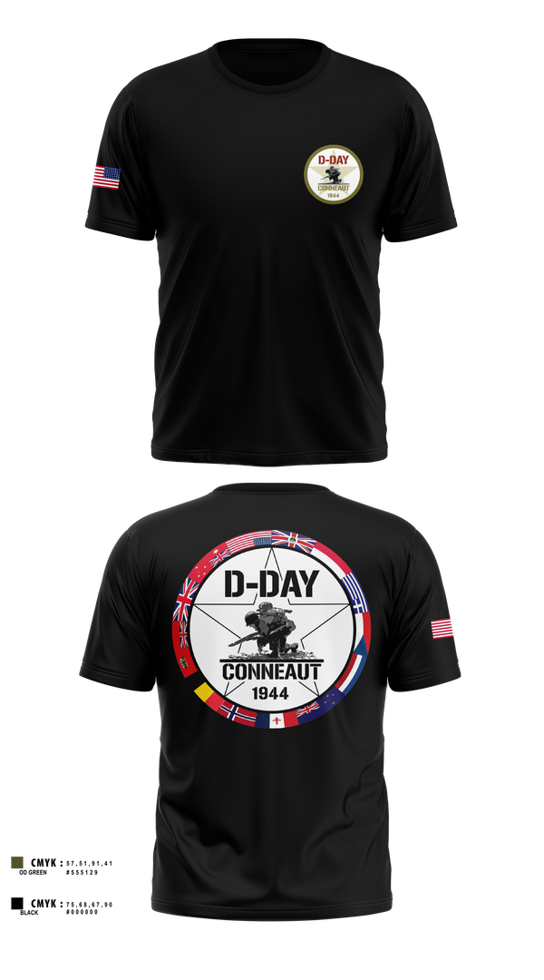 Short Sleeve Performance Shirt, D-Day Ohio, Inc, , Teamtime, Team time, sublimation, custom sports apparel, team uniforms, spirit wear, spiritwear, sports uniforms, custom shirts, team store, custom team store, fundraiser sports, apparel fundraiser