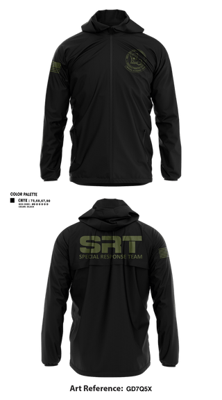Windbreaker, Special Response Team, Police, Teamtime, Team time, sublimation, custom sports apparel, team uniforms, spirit wear, spiritwear, sports uniforms, custom shirts, team store, custom team store, fundraiser sports, apparel fundraiser