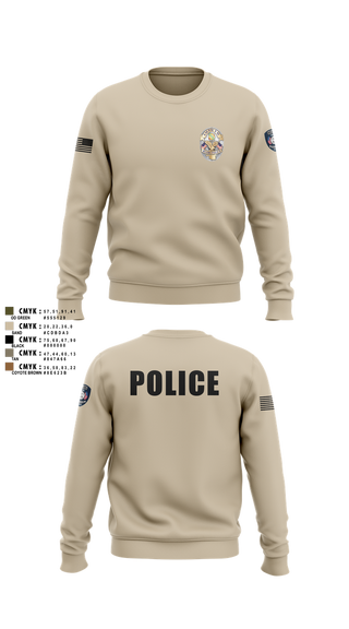 Crew Neck Sweatshirt, Miami Police Department, , Teamtime, Team time, sublimation, custom sports apparel, team uniforms, spirit wear, spiritwear, sports uniforms, custom shirts, team store, custom team store, fundraiser sports, apparel fundraiser