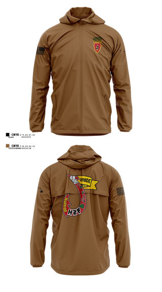 Windbreaker, H2F, 2nd Mobile Brigade, 25th Infantry Division, Army, Teamtime, Team time, sublimation, custom sports apparel, team uniforms, spirit wear, spiritwear, sports uniforms, custom shirts, team store, custom team store, fundraiser sports, apparel fundraiser