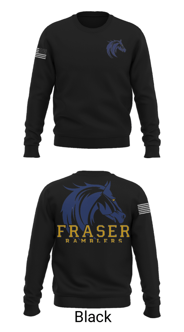 Crew Neck Sweatshirt, Frazer High School, Spirit Store, Teamtime, Team time, sublimation, custom sports apparel, team uniforms, spirit wear, spiritwear, sports uniforms, custom shirts, team store, custom team store, fundraiser sports, apparel fundraiser