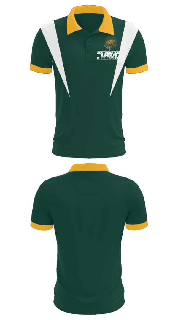 Short Sleeve Performance Polo, Southeastern Randolph Middle School, Spirit Store, Teamtime, Team time, sublimation, custom sports apparel, team uniforms, spirit wear, spiritwear, sports uniforms, custom shirts, team store, custom team store, fundraiser sports, apparel fundraiser