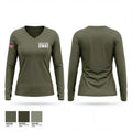 Autauga County SWAT 57660707 Women's Long Sleeve V-neck Shirt - 1