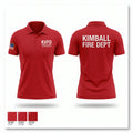 Kimball volunteer fire department 8157693 Short Sleeve Performance Polo - 1