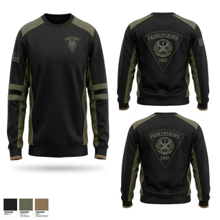 Crew Neck Sweatshirt, Parkersburg SWAT, Police, Teamtime, Team time, sublimation, custom sports apparel, team uniforms, spirit wear, spiritwear, sports uniforms, custom shirts, team store, custom team store, fundraiser sports, apparel fundraiser
