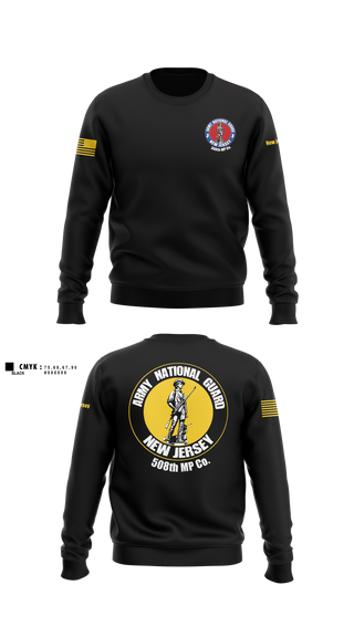 Crew Neck Sweatshirt, 508th MP Co, National Guard, Teamtime, Team time, sublimation, custom sports apparel, team uniforms, spirit wear, spiritwear, sports uniforms, custom shirts, team store, custom team store, fundraiser sports, apparel fundraiser