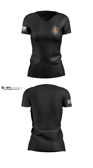 Womens Short Sleeve Vneck Shirt, CCoE Charlie Branch, Army, Teamtime, Team time, sublimation, custom sports apparel, team uniforms, spirit wear, spiritwear, sports uniforms, custom shirts, team store, custom team store, fundraiser sports, apparel fundraiser