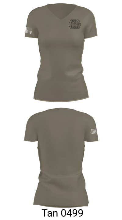 Engine 51 Ladder 29 Medic 18 Battalion 2 1889542 Women's Short Sleeve V-neck Shirt - 68