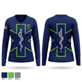 Bolingbrook Park District EMS Women's Long Sleeve V-neck Shirt - 1