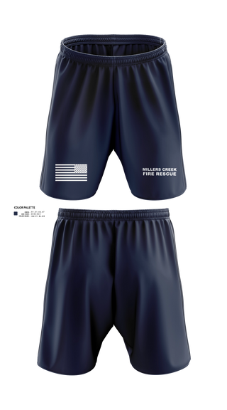 Athletic Shorts With Pockets, Millers Creek Fire Rescue, Fire Department, Teamtime, Team time, sublimation, custom sports apparel, team uniforms, spirit wear, spiritwear, sports uniforms, custom shirts, team store, custom team store, fundraiser sports, apparel fundraiser