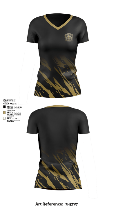 South Anchorage Softball 70585498 Women's Short Sleeve V-neck Shirt - 1