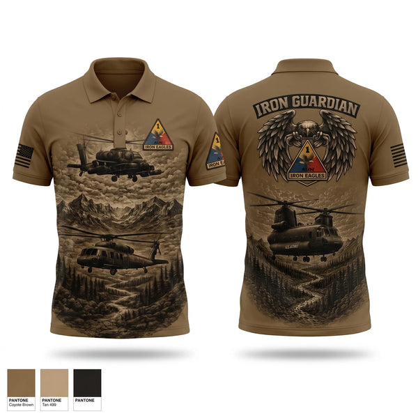 Short Sleeve Performance Polo, Iron eagles, Army, Teamtime, Team time, sublimation, custom sports apparel, team uniforms, spirit wear, spiritwear, sports uniforms, custom shirts, team store, custom team store, fundraiser sports, apparel fundraiser
