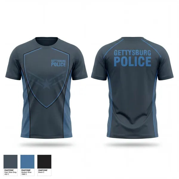 Short Sleeve Performance Shirt, Gettysburg Police, Police, Teamtime, Team time, sublimation, custom sports apparel, team uniforms, spirit wear, spiritwear, sports uniforms, custom shirts, team store, custom team store, fundraiser sports, apparel fundraiser