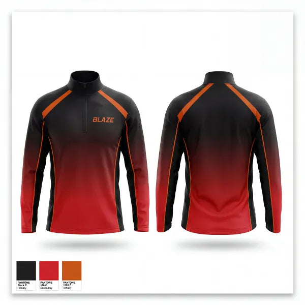 Quarter Zip Jacket, Blaze, Softball, Teamtime, Team time, sublimation, custom sports apparel, team uniforms, spirit wear, spiritwear, sports uniforms, custom shirts, team store, custom team store, fundraiser sports, apparel fundraiser