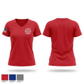 New Berlin-Island Grove Fire Department Women's Short Sleeve V-neck Shirt - 1