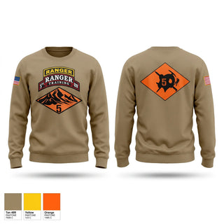 Crew Neck Sweatshirt, 5th Ranger Training Battalion, Army, Teamtime, Team time, sublimation, custom sports apparel, team uniforms, spirit wear, spiritwear, sports uniforms, custom shirts, team store, custom team store, fundraiser sports, apparel fundraiser