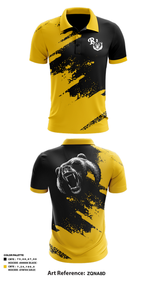 Short Sleeve Performance Polo, River View Black Bears, Swimming, Teamtime, Team time, sublimation, custom sports apparel, team uniforms, spirit wear, spiritwear, sports uniforms, custom shirts, team store, custom team store, fundraiser sports, apparel fundraiser
