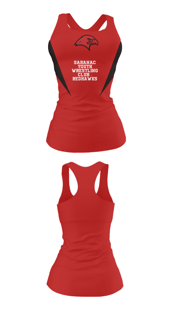 Tank Top, Saranac Youth Wrestling Club - Redhawks, Wrestling, Teamtime, Team time, sublimation, custom sports apparel, team uniforms, spirit wear, spiritwear, sports uniforms, custom shirts, team store, custom team store, fundraiser sports, apparel fundraiser
