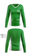 New Castle Trojans Women's Long Sleeve V-neck Shirt - 3