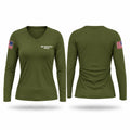 INL Protective Force Women's Long Sleeve V-neck Shirt - 1