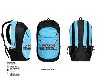 Gear Bag, Wranglers VBC, Women's Volleyball, Teamtime, Team time, sublimation, custom sports apparel, team uniforms, spirit wear, spiritwear, sports uniforms, custom shirts, team store, custom team store, fundraiser sports, apparel fundraiser