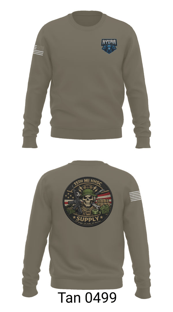 Crew Neck Sweatshirt, 15TH MI, Army, Teamtime, Team time, sublimation, custom sports apparel, team uniforms, spirit wear, spiritwear, sports uniforms, custom shirts, team store, custom team store, fundraiser sports, apparel fundraiser