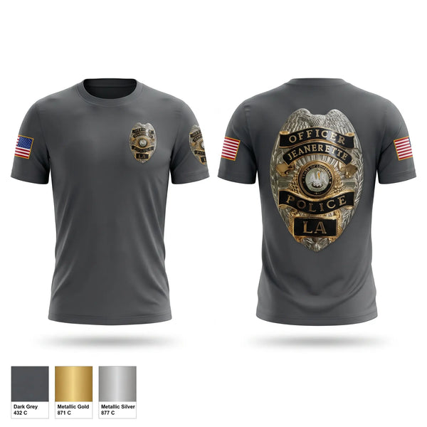 Short Sleeve Performance Shirt, Jeanerette Police Department, Police, Teamtime, Team time, sublimation, custom sports apparel, team uniforms, spirit wear, spiritwear, sports uniforms, custom shirts, team store, custom team store, fundraiser sports, apparel fundraiser