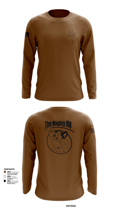 USS JEFFERSON CITY 86989980 Long Sleeve Performance Shirt 4