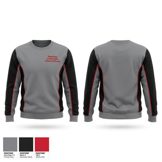 Crew Neck Sweatshirt, Slaughter Community Charter School, Baseball, Teamtime, Team time, sublimation, custom sports apparel, team uniforms, spirit wear, spiritwear, sports uniforms, custom shirts, team store, custom team store, fundraiser sports, apparel fundraiser