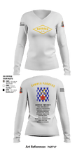 2-16 rangers 46509230 Women's Long Sleeve V-neck Shirt - 24